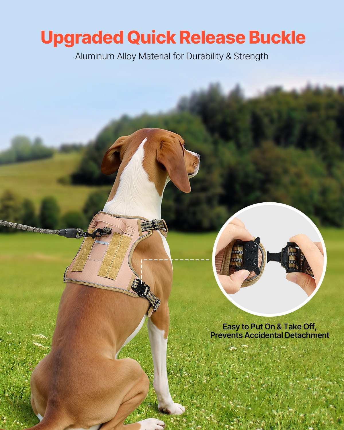 Strong, Comfy No-Pull Harness for Big Dogs